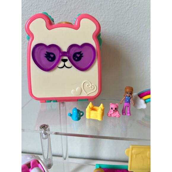 Collection of Shopkins and Polly Pocket Various Compact play-sets, 1 Vehicle - Picture 2 of 9